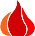 Ofenbau Ries Logo behagliche Wärme Feuer Flamme 